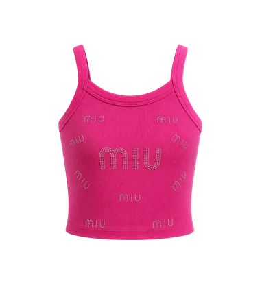 کراپ تاپ نگین دار miu miu