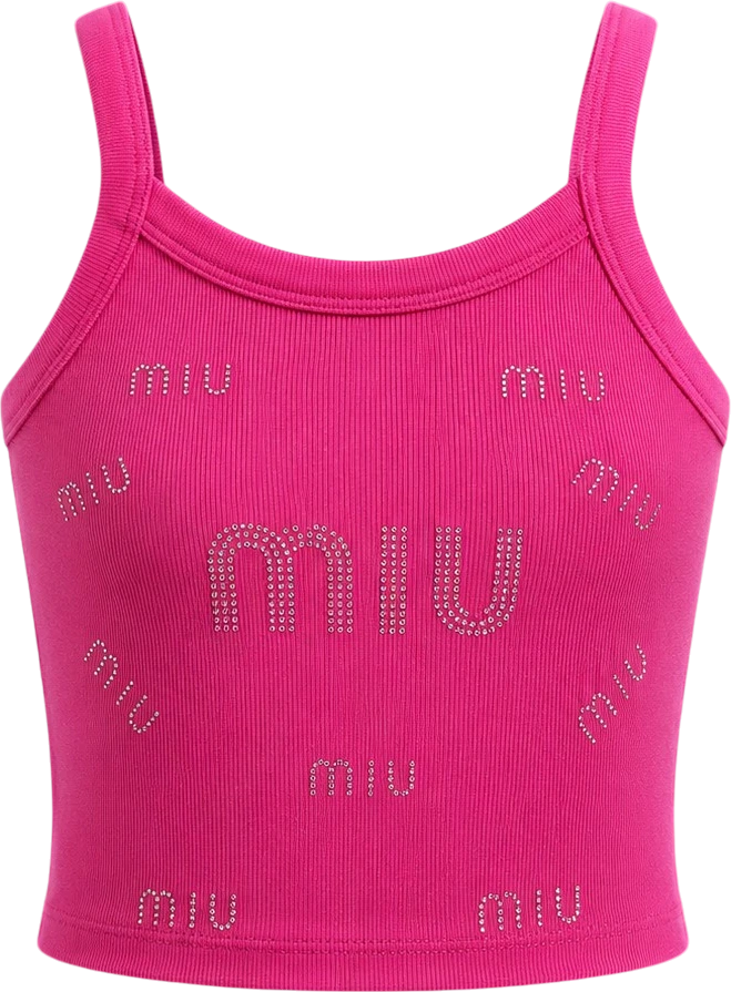 کراپ تاپ نگین دار miu miu - آلبوم